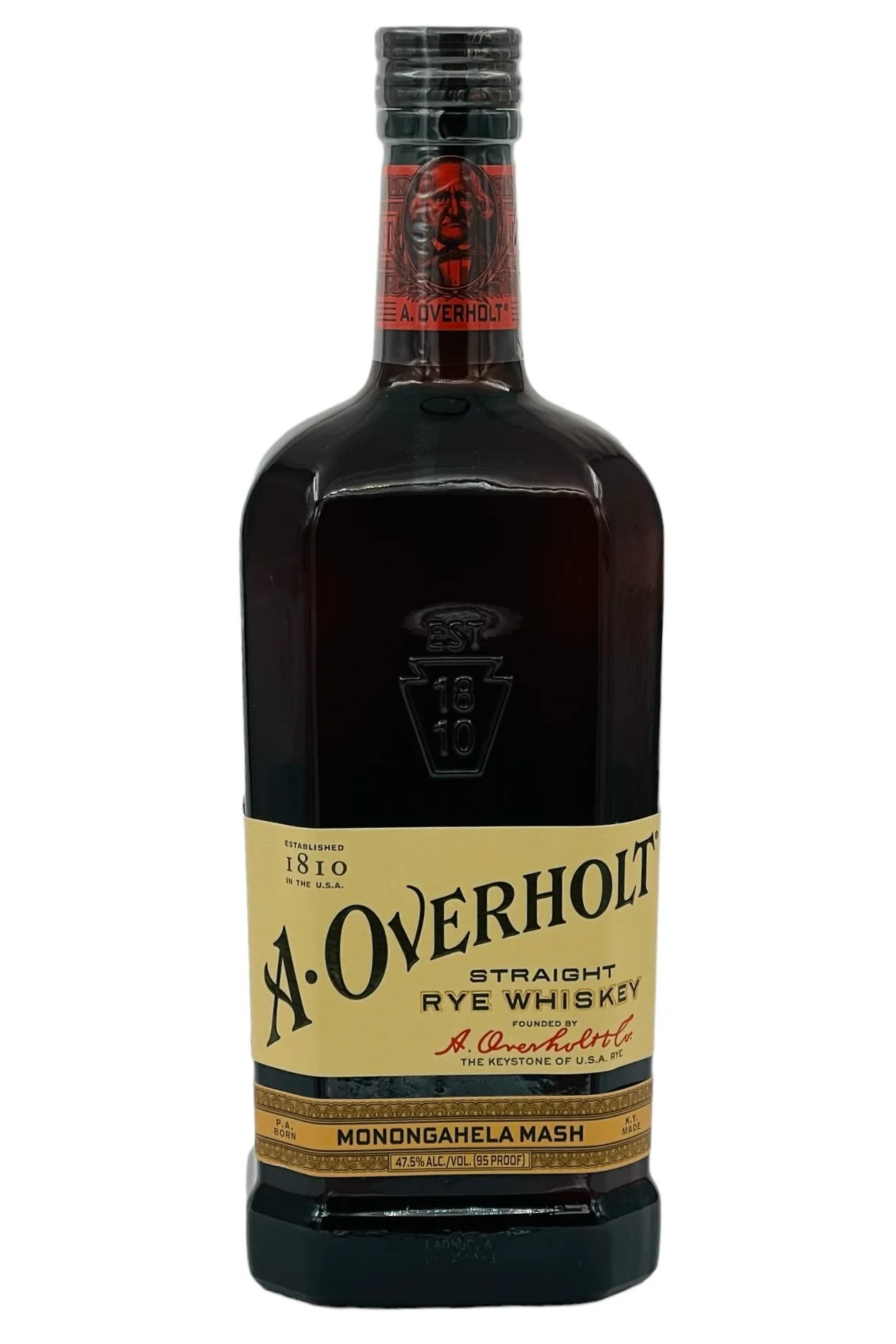 A. Overholt Monongahela Rye Whiskey 750 ml