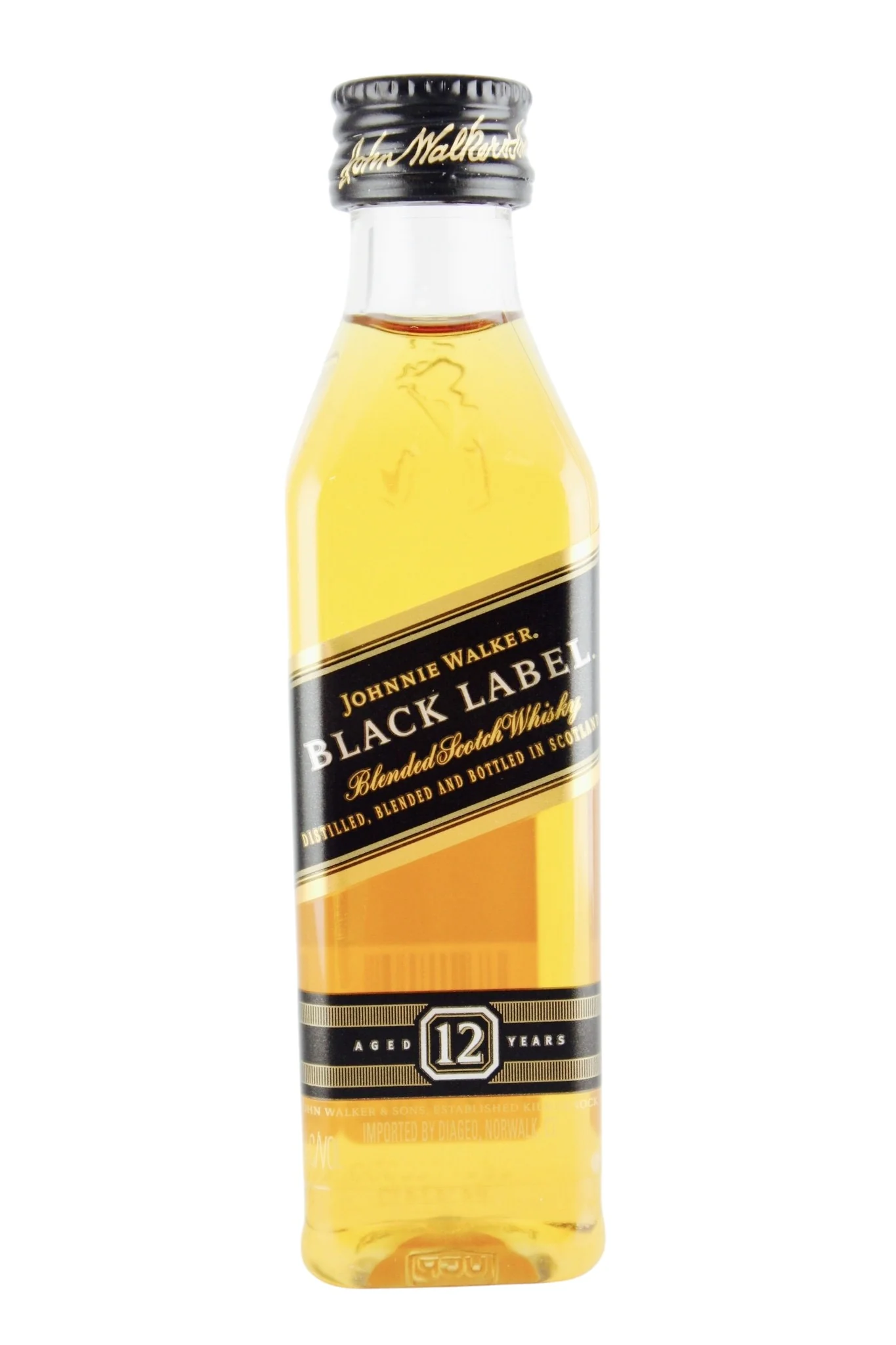 Johnnie Walker Black Label Blended Scotch Whisky 12 x 50 ml - Image 2